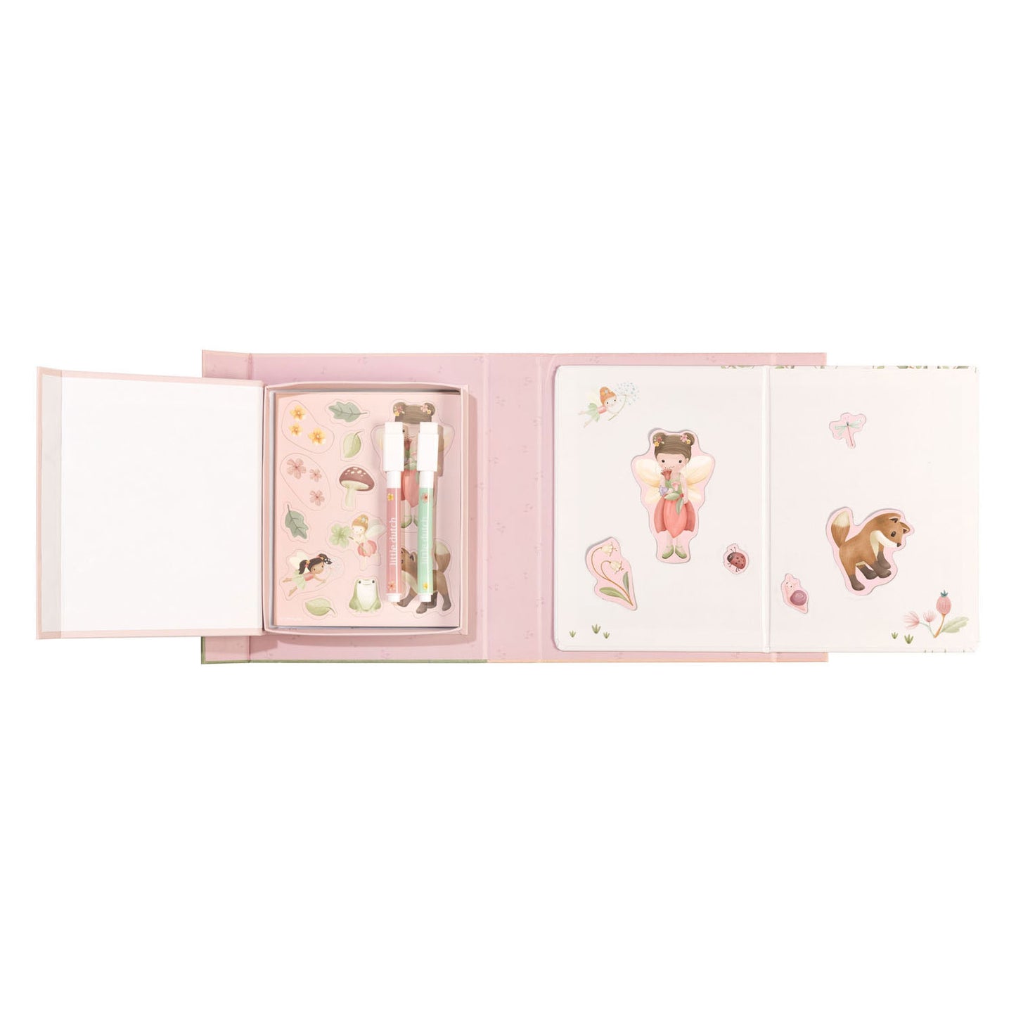 Little dutch magneetset rosa fairy garden - complete set - cadeautip - creatief speelgoed