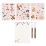 Little dutch whiteboard kleurset met magneten - rosa fairy garden - afbeelding 4