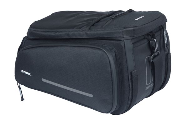 Basil gepäckträgertasche move trunkbag move velcr tape fastening brown