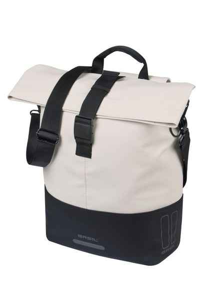 Basil b.v. tas basil cove shopper wit zwart | mik hooks | 16l