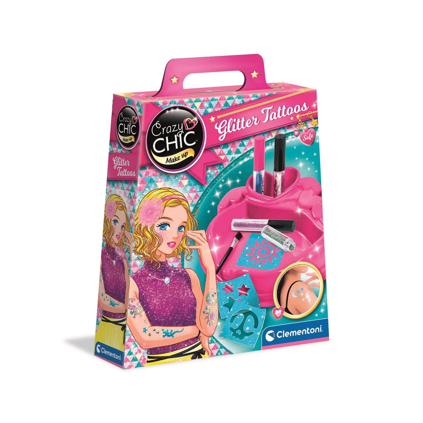 Clementoni crazy chic - glitter tatoo