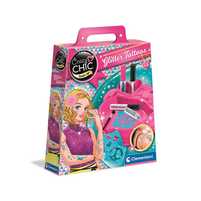 Clementoni crazy chic glitter tattoos maken
