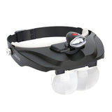 Carson hoofdloep pro series magnivisor deluxe met led en 4 lenzen - afbeelding 1