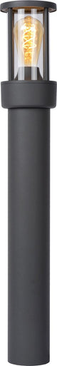 Lucide lori - sokkellamp - 1xe27 - ip44 - dag nacht sensor - antraciet