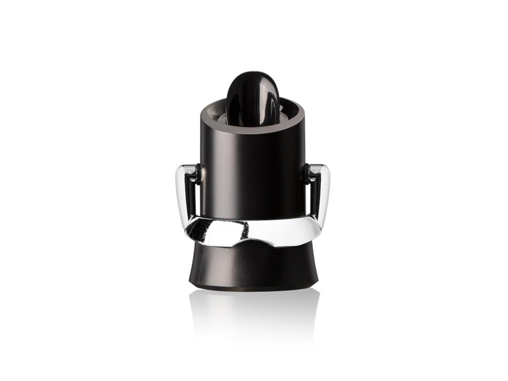 Vacu vin champagne saver server – champagne stopper met schenktuit – houdt bubbels langer vers – zwart