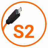 Miops camera verbindingskabel sony s2 oranje - afbeelding 1