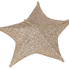 No brand kerst ster 50 cm 30 led stof goud | 4 stuks