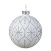 Kerstbal glas 2 kleuren assorti 8 cm | 12 stuks