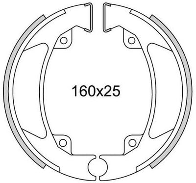 Newfren Remsegmentset GF1136 Florett-80 (160*25mm)