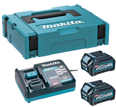 Makita 191j81-6 | startset xgt | dc40ra 2xbl4025 | xgt 40v | oplader dc40ra | mbox - 191j81-6