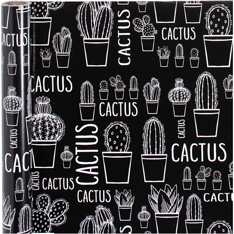 Inpakpapier, cactus, b: 50 cm, 80 gr, 5 m 1 rol