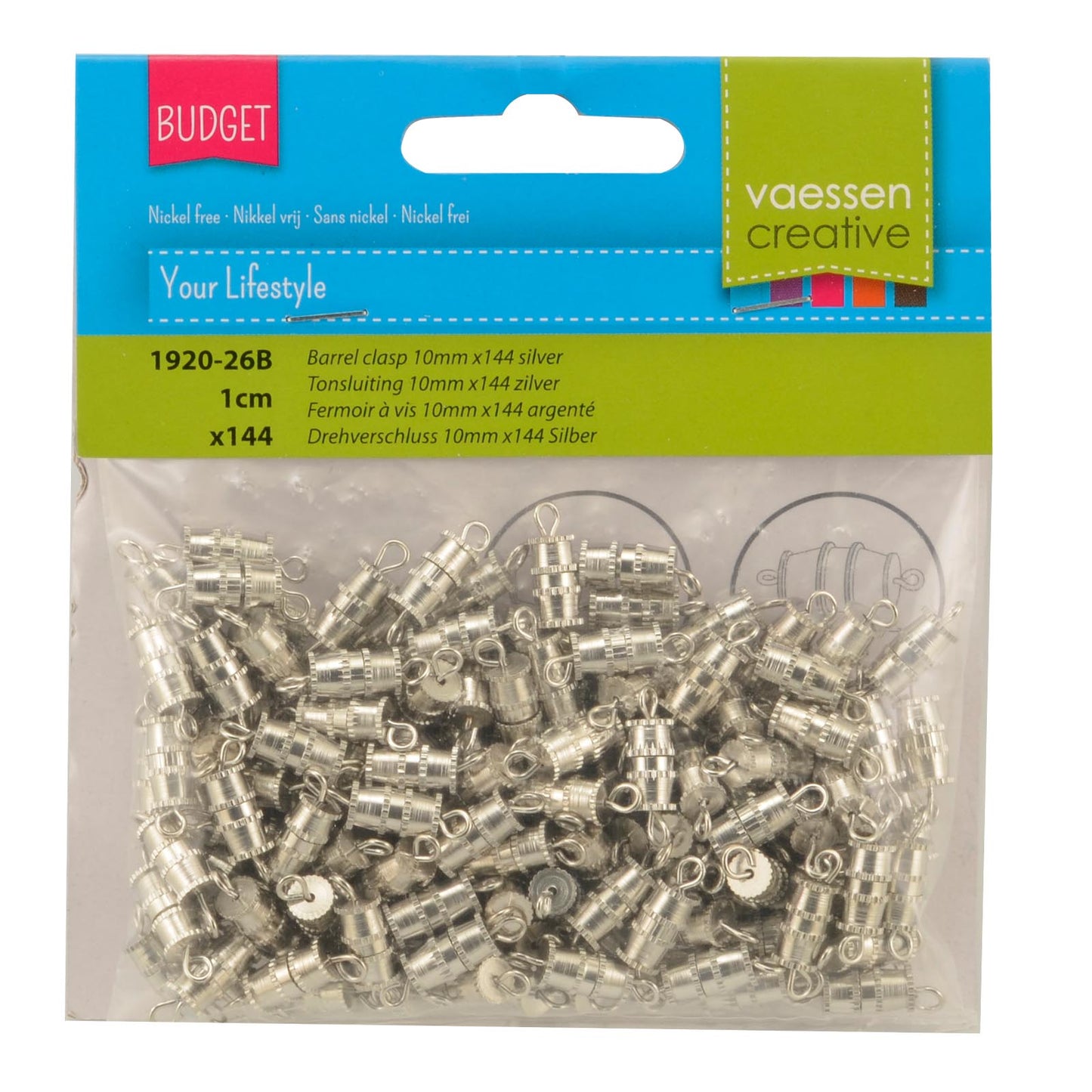 Vaessen creative • tonsluiting 144mm silver