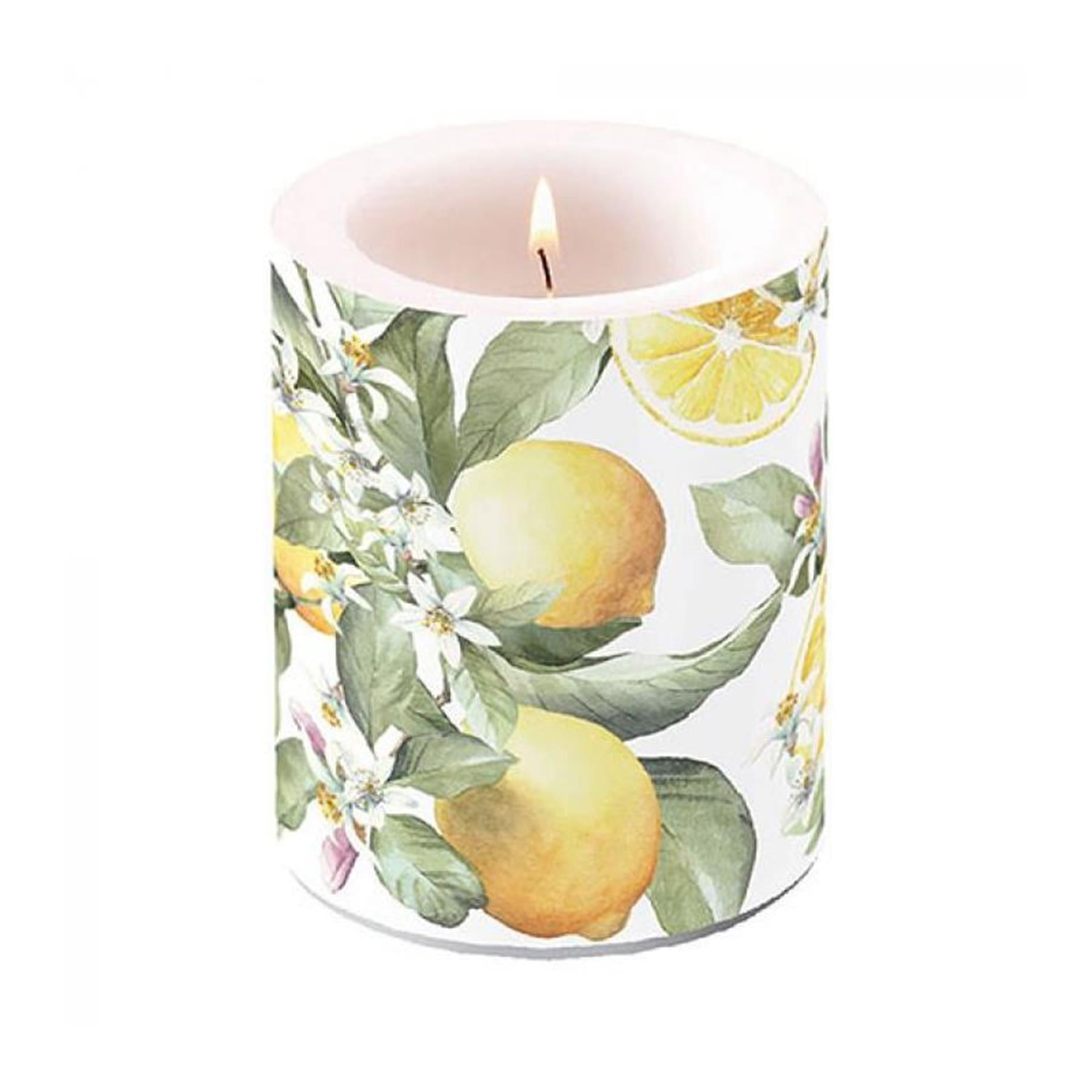 Ambiente kaars klein limoni ø7,5xh8cm