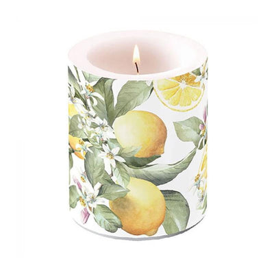 Ambiente kaars klein limoni ø7,5xh8cm
