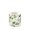 Ambiente kaars klein jungle leaves white