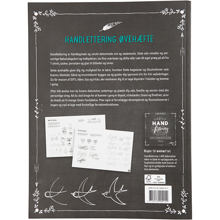 Https: www.cchobby.nl handlettering-oefeningen-afm-21x28-cm-dikte-1-cm-aantal-pagina-s-63-1-stuk-deense-tekst