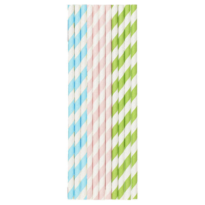 Duni papieren rietjes pastels 20cm pak a 25 stuks