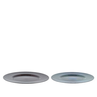 Kaemingk decobord pet 2col assdia33cm x h.1.5cm | 6 stuks