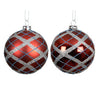 Kerstbal pp 2col assdia8cm | 12 stuks