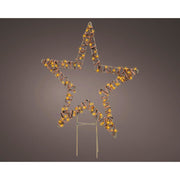 Kaemingk micro led stake light wicker steady buitenl.1 cm x w.48cm x h.54cm - afbeelding 1