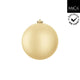 Edelman bal onbreekbaar goud mat - d15cm | 4 stuks