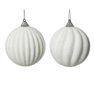 Kerstbal op draad foam 2assdia8cm | 12 stuks