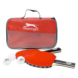 Slazenger tafeltennis set 6-delig - met 4 pingpongballen en 2 tafeltennisbatjes - pingpongset met opbergtas - afbeelding 2