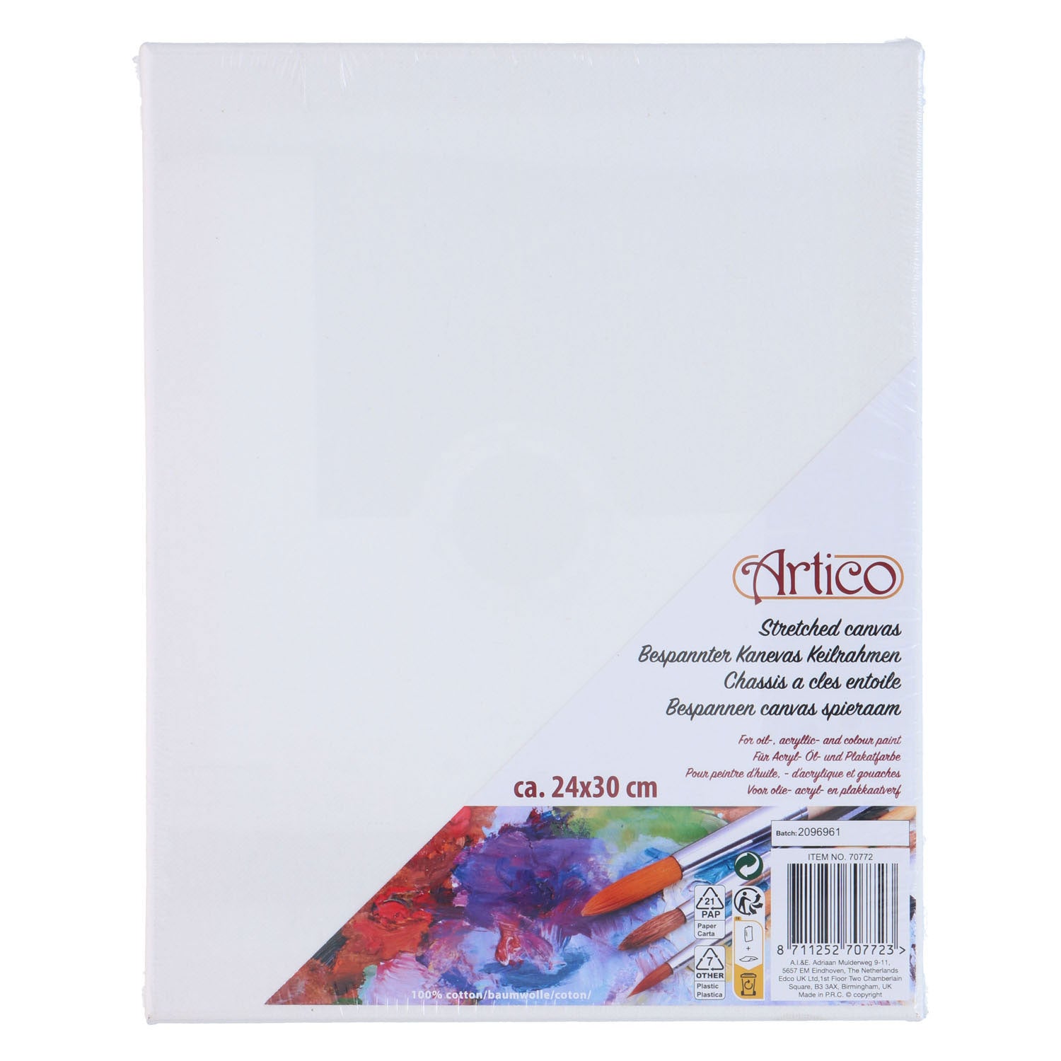 Canvas doek op frame 24 x 30 cm