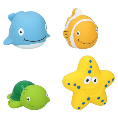 Eddy toys badspeeltjes zeedier (4 stuks)