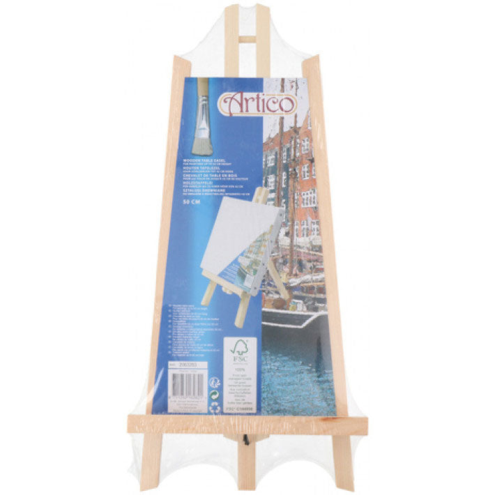 Tafelezel hout, 50cm