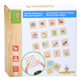 Memospel tegenstelling hout, 20dlg. - afbeelding 1