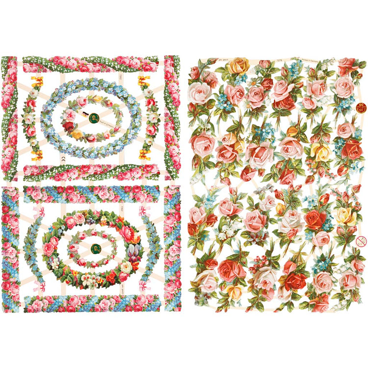 Http: www.cchobby.nl vintage-plaatjes-kleine-bloemen-vel-16-5x23-5-cm-2-vel-1-doos