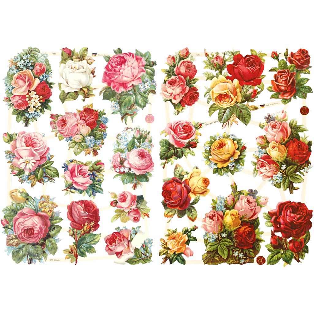 Creativ company https: www.cchobby.nl vintage-plaatjes-rozen-vel-16-5x23-5-cm-2-vel-1-doos-19360