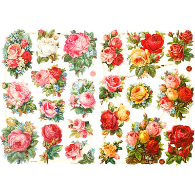 Creativ company https: www.cchobby.nl vintage-plaatjes-rozen-vel-16-5x23-5-cm-2-vel-1-doos-19360