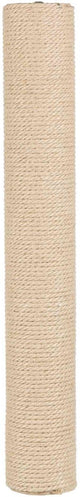Trixie reservepaal jute - naturel 60x9x9 cm - inclusief schroefdraad en 2 schroeven