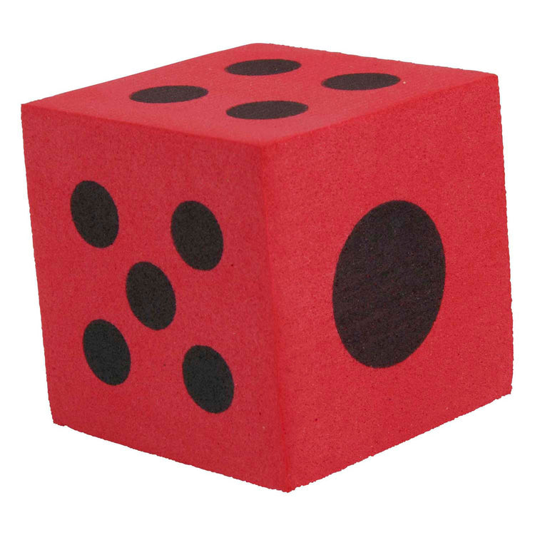Gekleurde foam dobbelstenen - 4st.