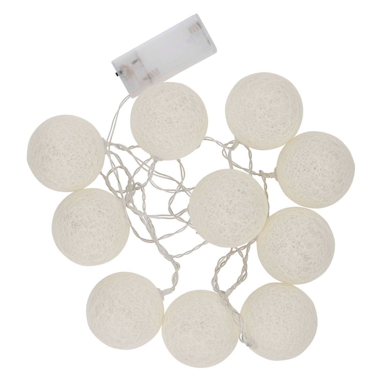 Snoer met 10 led-bolletjes