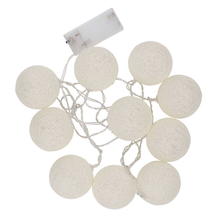 Snoer met 10 led-bolletjes