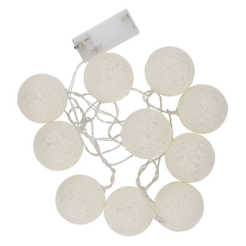 Snoer met 10 led-bolletjes