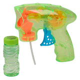 Eddy toys bellenpistool met licht - bubble gun with light 2 stuks - bellenpistool 60 ml inclusief bellenblaasvloeistof - automatisch bellenpistool op batterijen - 1 willekeurige kleur - afbeelding 2