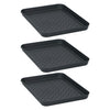 Tom multifunctionele bakken 35x27.5x3 cm 3 stuks zwart
