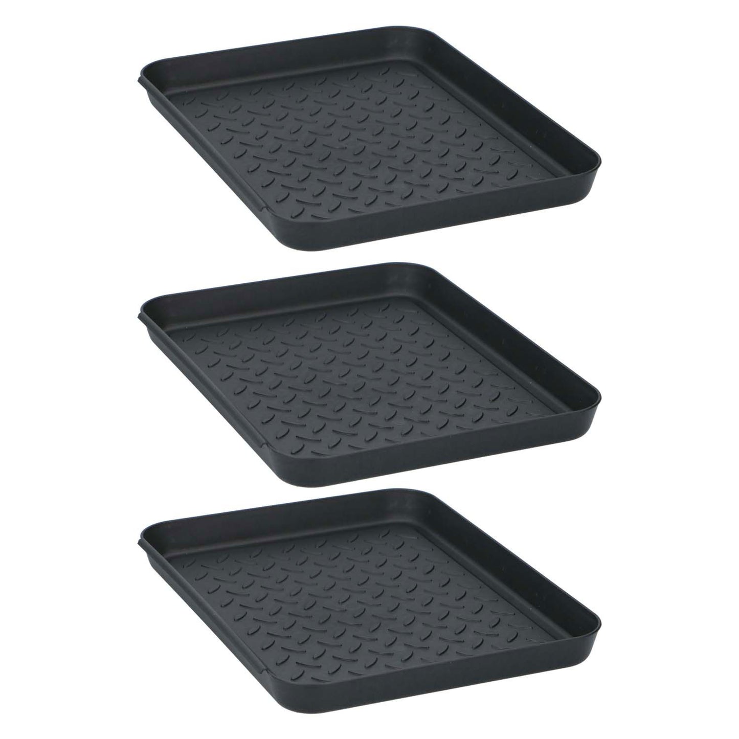 Tom multifunctionele bakken 35x27.5x3 cm 3 stuks zwart
