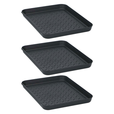 Tom multifunctionele bakken 35x27.5x3 cm 3 stuks zwart