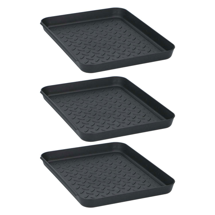 Tom multifunctionele bakken 35x27.5x3 cm 3 stuks zwart