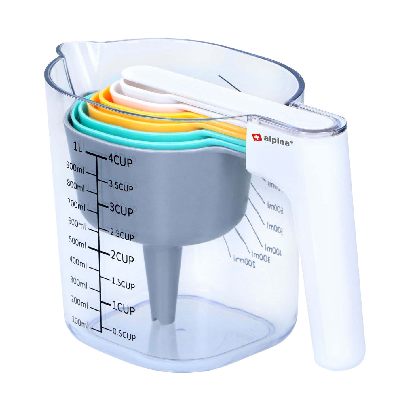 Maatbekers set, 9dlg.