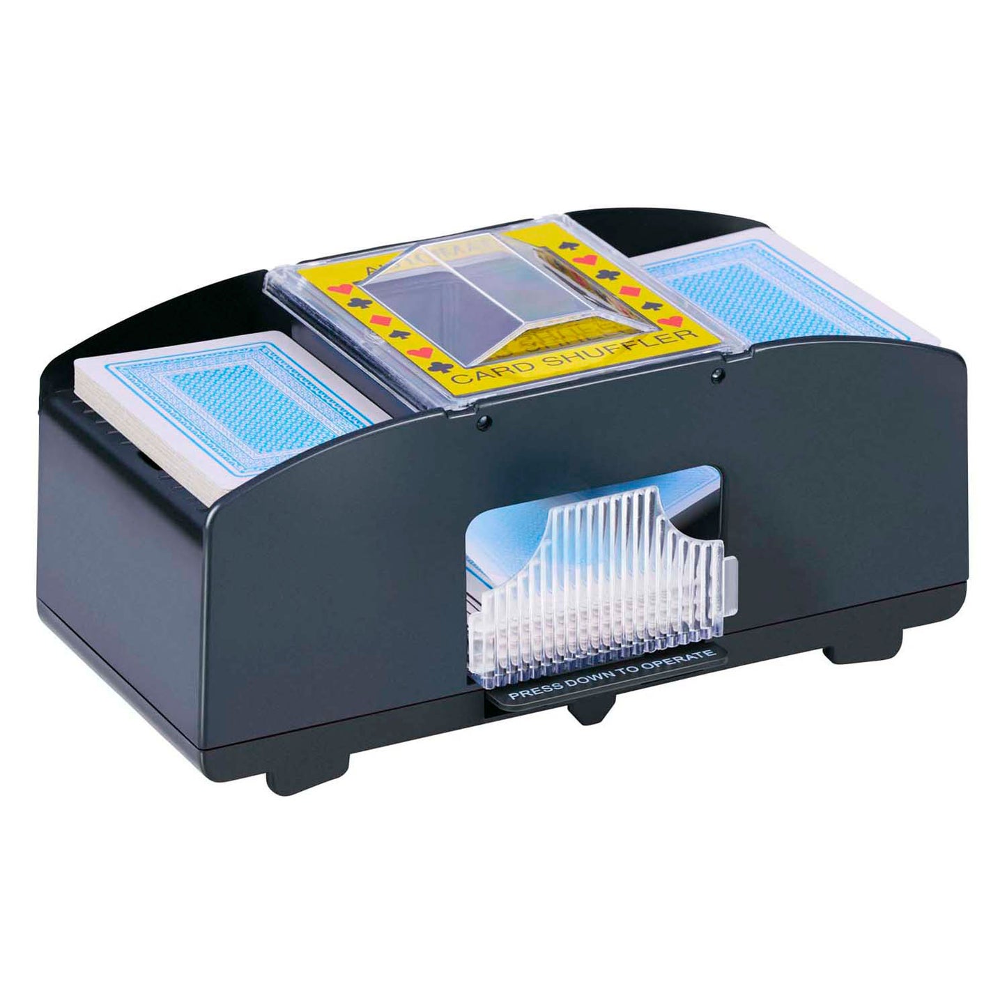 Lifetime games kaartenschudmachine - automatische kaarten schudmachine voor 2 decks - elektrische kaartenschudder voor speelkaarten - card shuffler voor kaartspellen - excl. kaarten