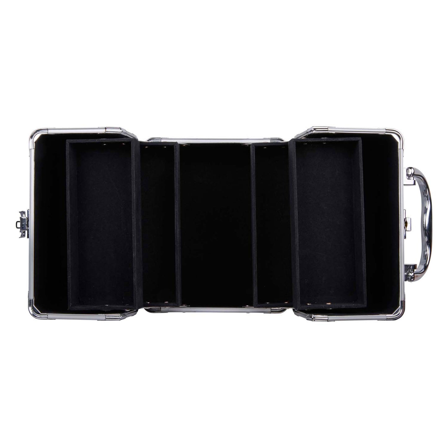 Metalen make-up koffer - beautycase - 18x15cm