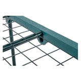 Kinzo kweekkas - broeikas tuinkas 69x49x125 cm - kweekbak met 3 verdiepingen - transparant broeikast design met ritssluiting - broeikas kweekkas voor groenten kweken - groen - afbeelding 3