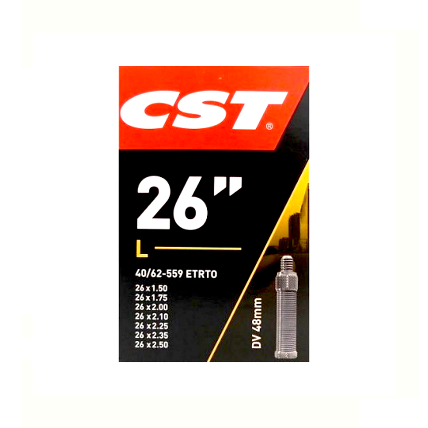 CST Binnenband 26 x 1.75-1.90-2.30 (40 62-559) 48 mm DV