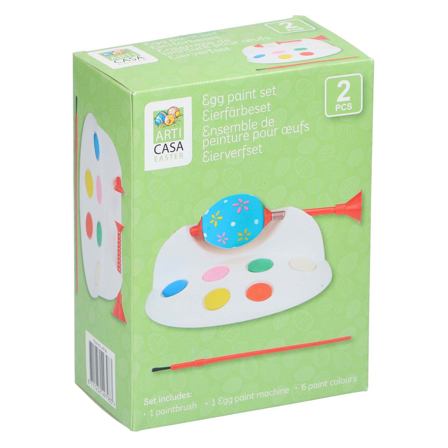 Eierverfset met penseel